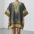 Vestido ajustable con motivos egipcios