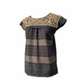 Blusa tradicional negra tejida
