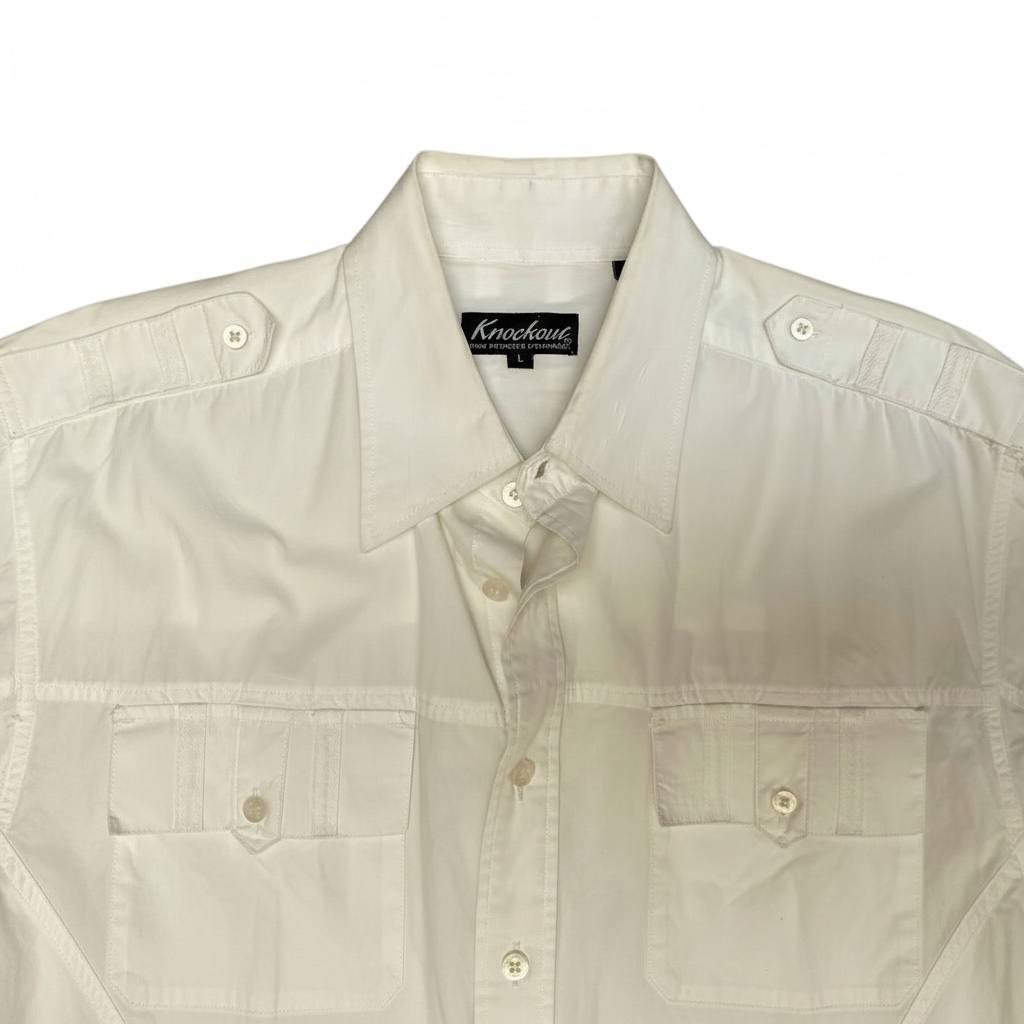 Camisa de algodón con cinta palmita