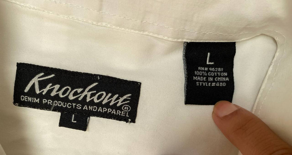 Camisa de algodón con cinta palmita