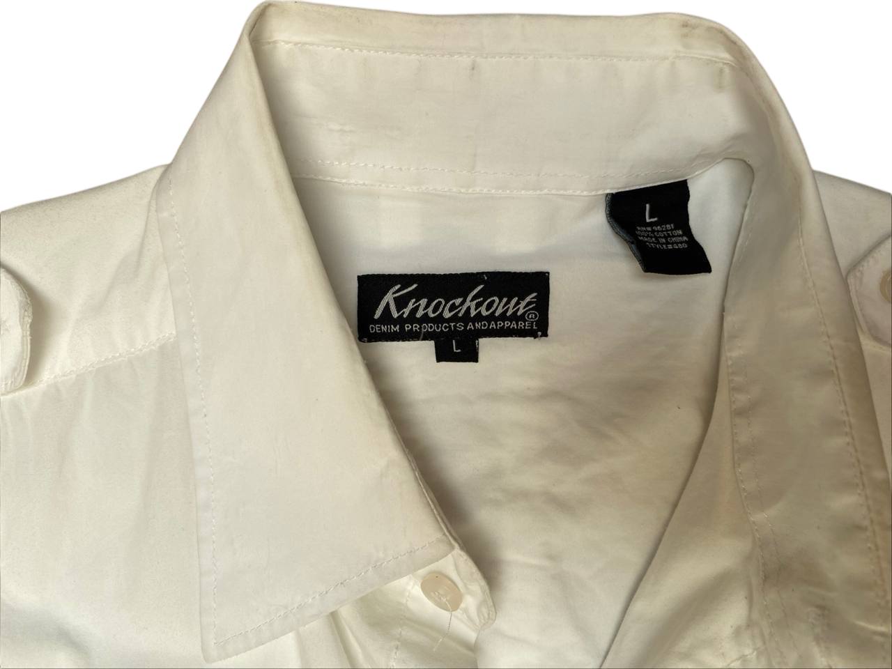 Camisa de algodón con cinta palmita