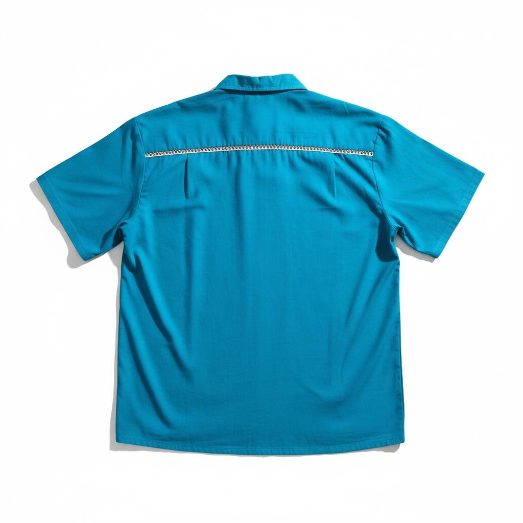 Camisa de manta con tejido
