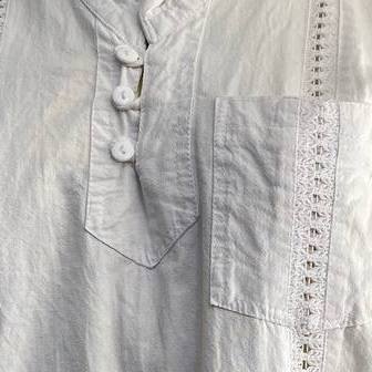 Camisa de manta con tejido