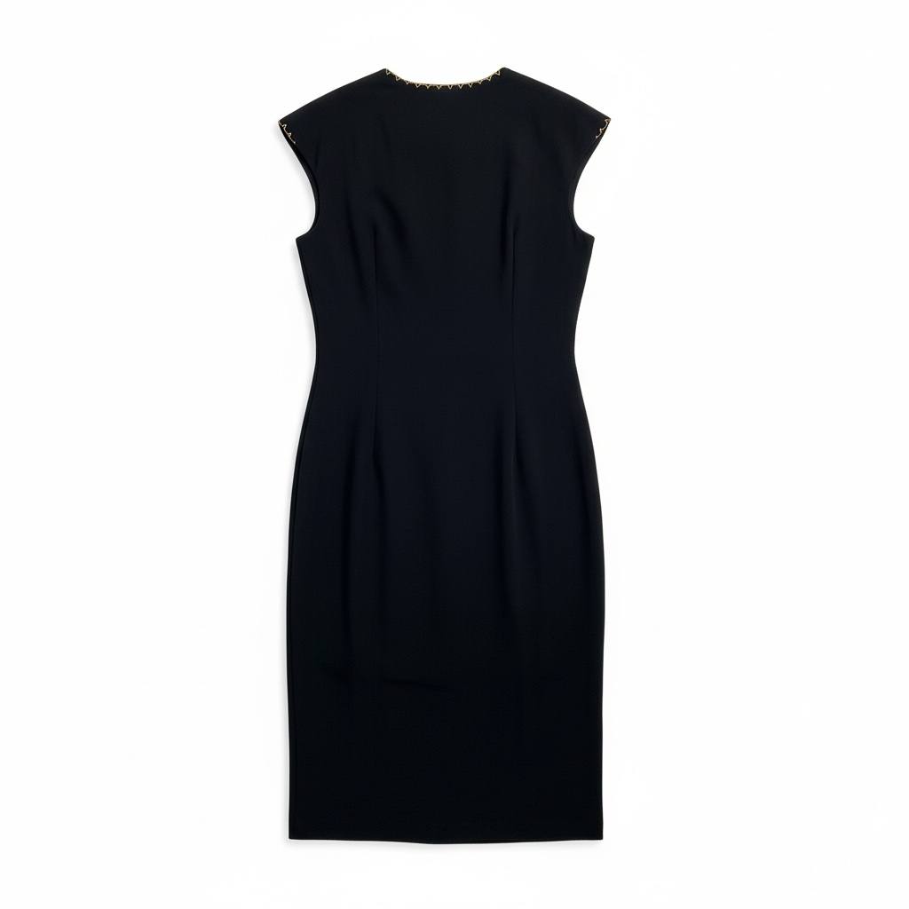 Vestido de manta bordado a mano