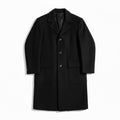 Abrigo vintage negro de lana
