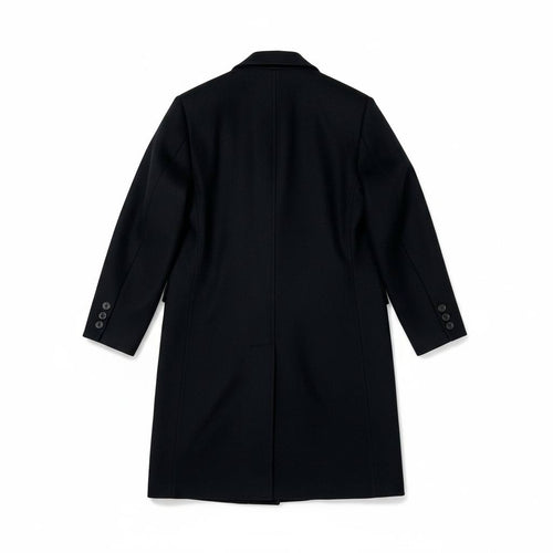 Abrigo vintage negro de lana