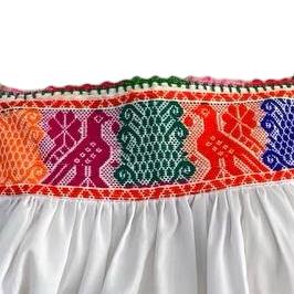 Blusa tradicional mexicana bordada colores