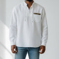 Camisa tradicional con tejido a máquina