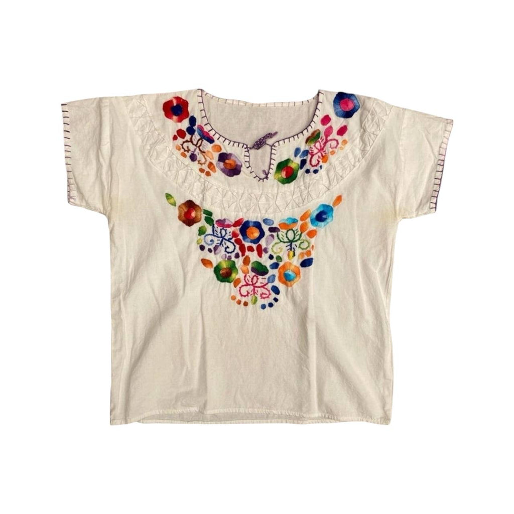 Blusa artesanal bordada a mano