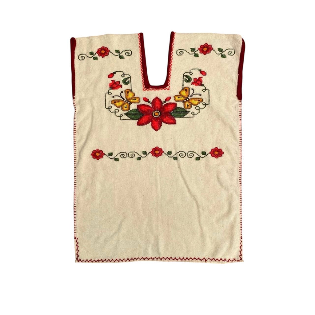 Blusa artesanal con tejido tradicional a mano