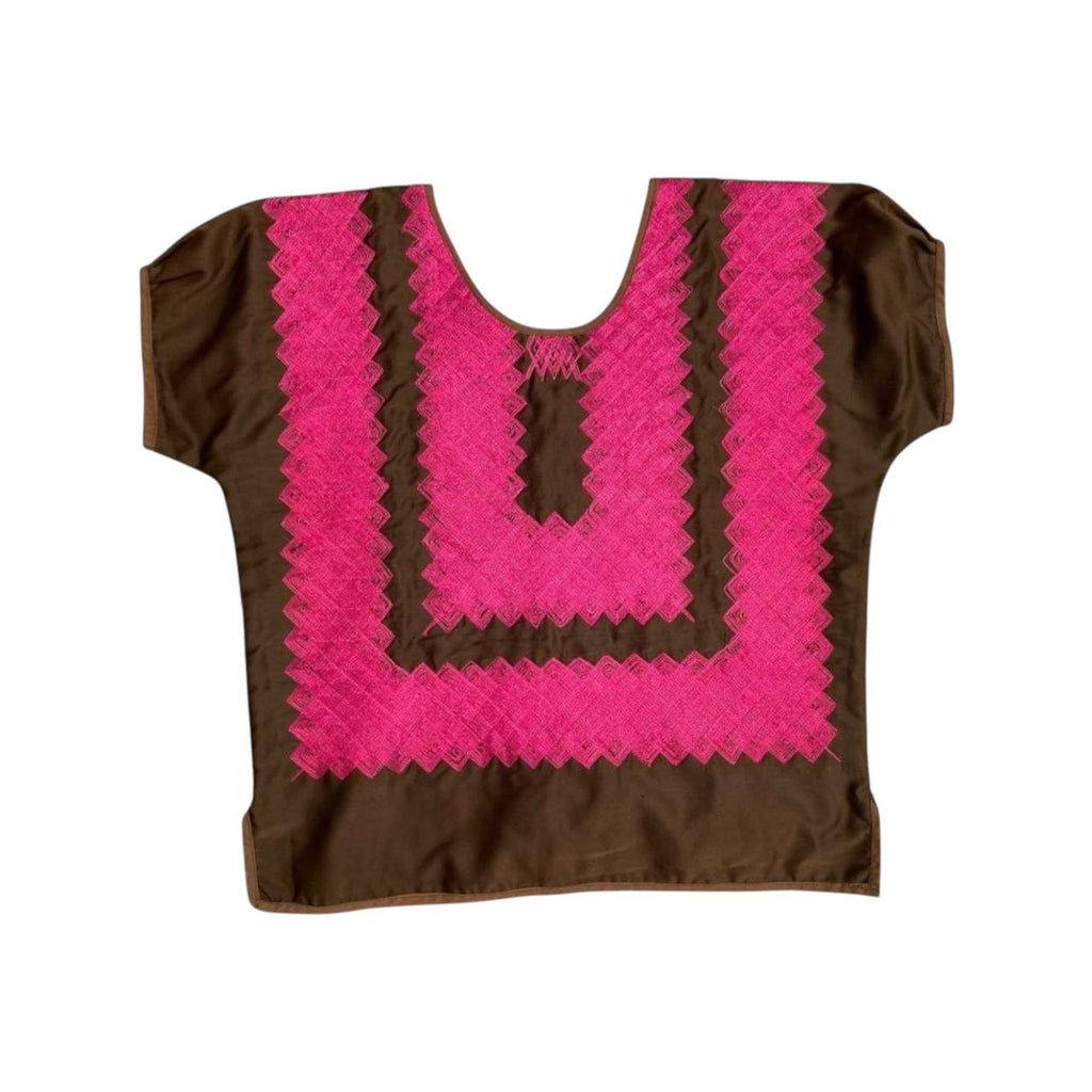 Blusa artesanal bordada en telar