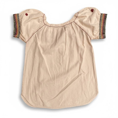 Blusa artesanal con tejido tradicional Chiapaneco