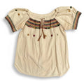 Blusa artesanal con tejido tradicional Chiapaneco