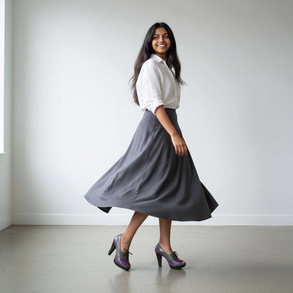 Zapatos de tacones estilo Oxford peep-toe