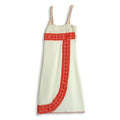 Vestido artesanal con bordado de telar