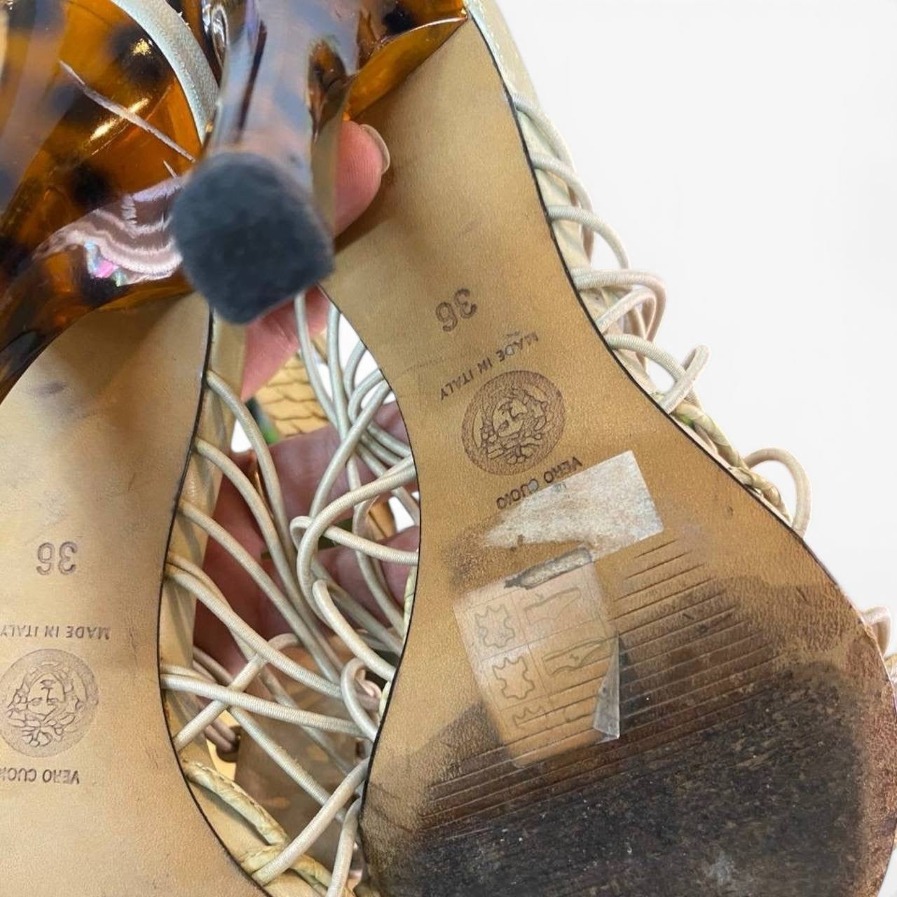 Sandalias de tacón Versace