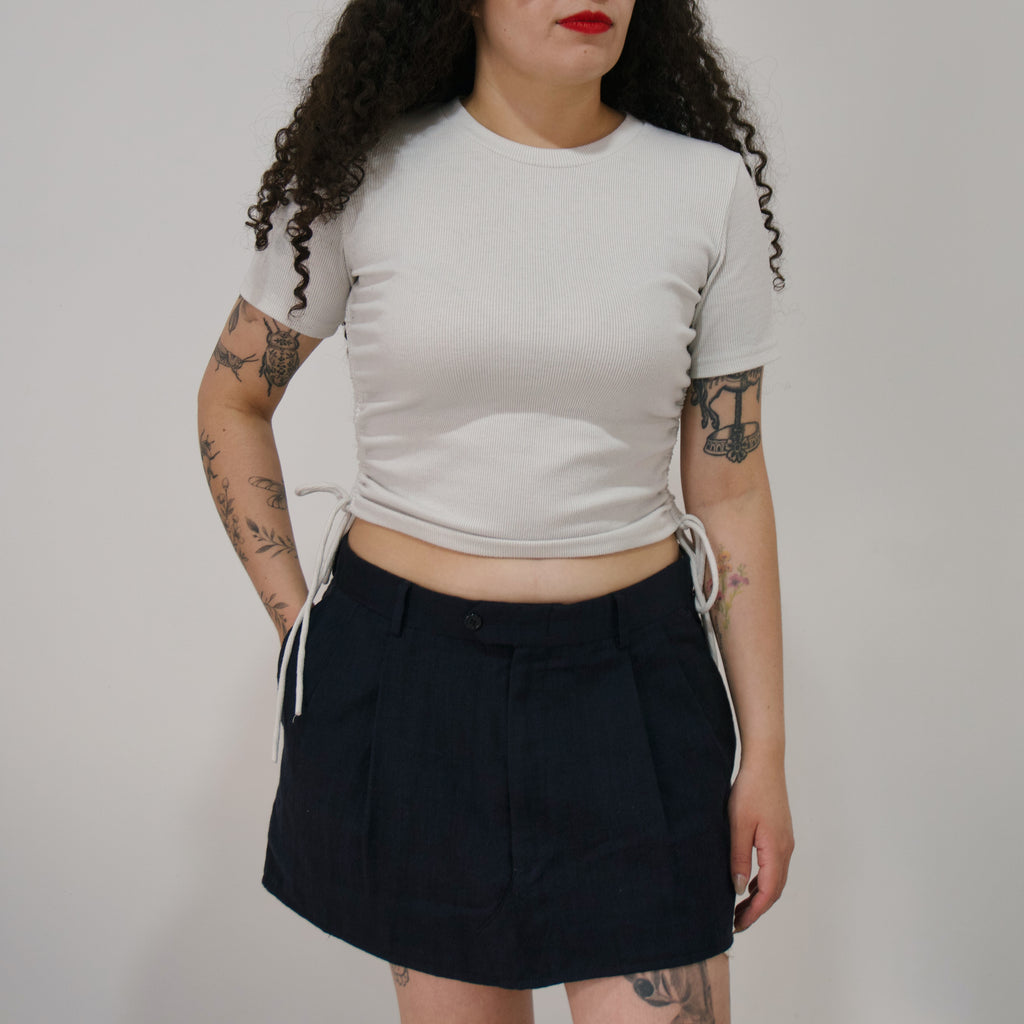 Mini falda azul marino
