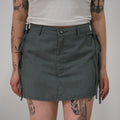 Mini falda gris con lazos
