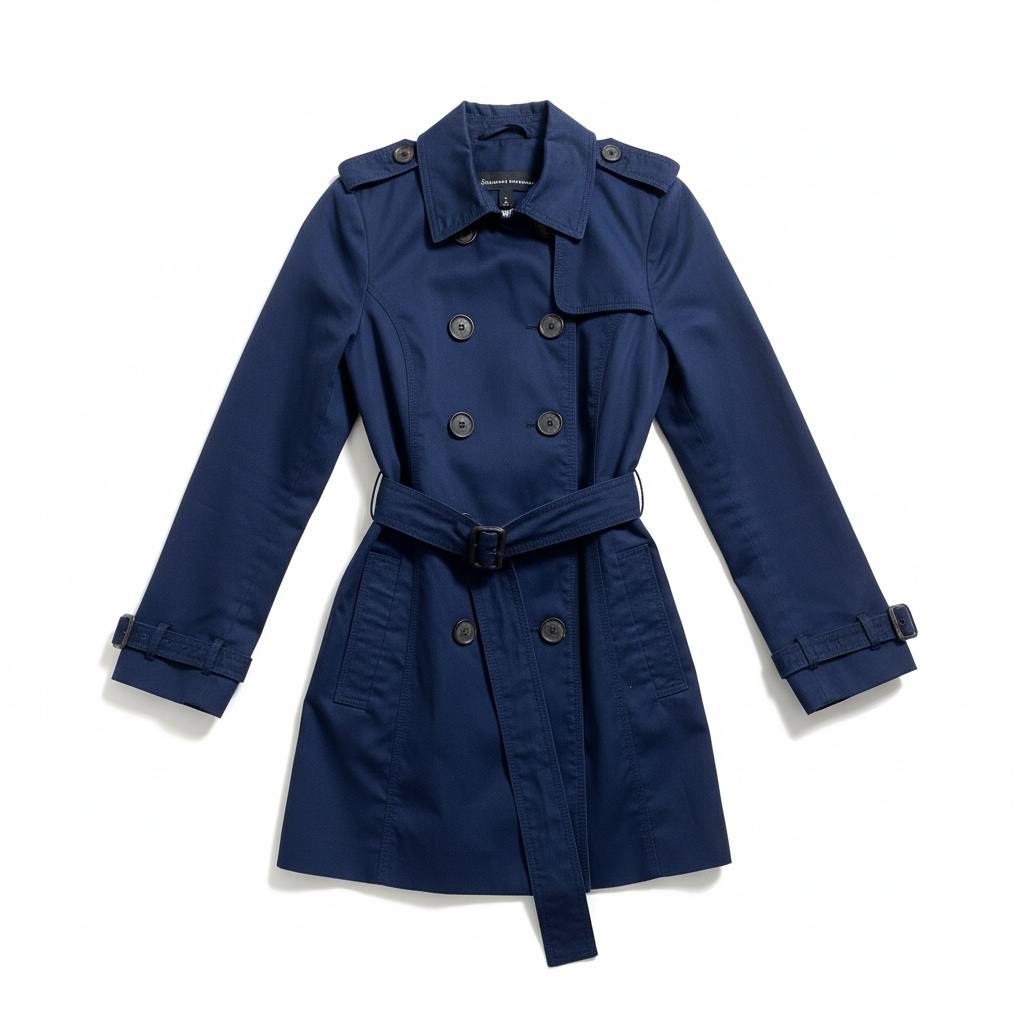 Gabardina con solapa  cinturón