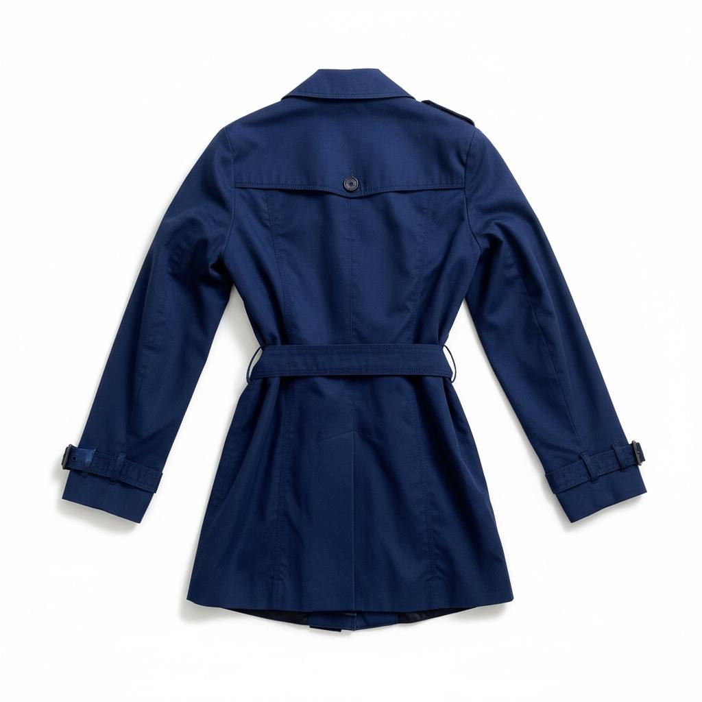 Gabardina con solapa  cinturón