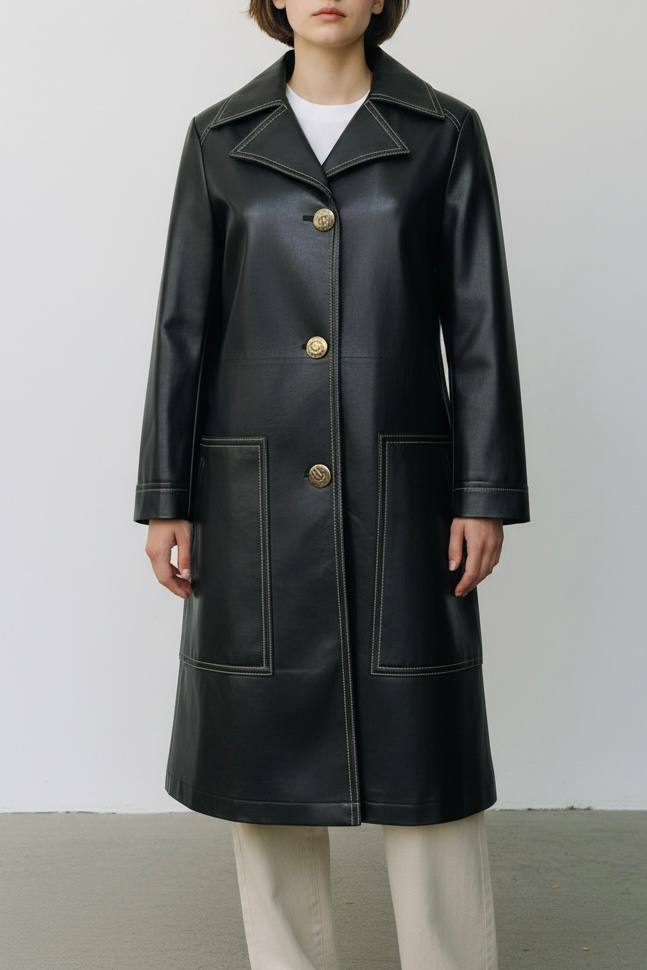 Gabardina de piel de nopal
