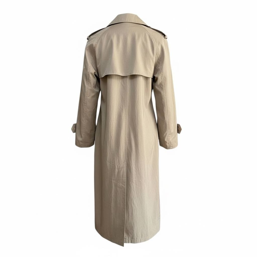 Gabardina Vintage tipo trench coat