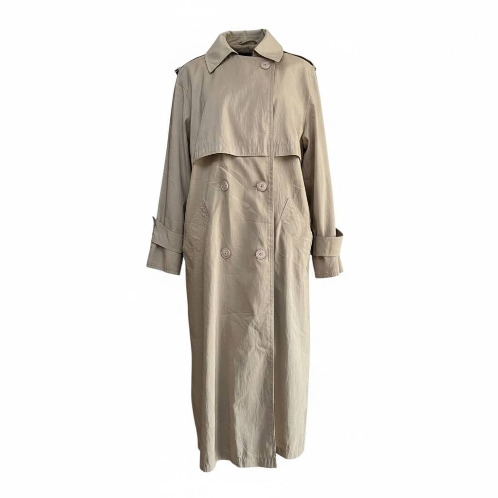 Gabardina Vintage tipo trench coat