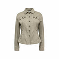 Chaqueta de mezclilla tipo militar
