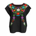 Blusa de algodón con bordado