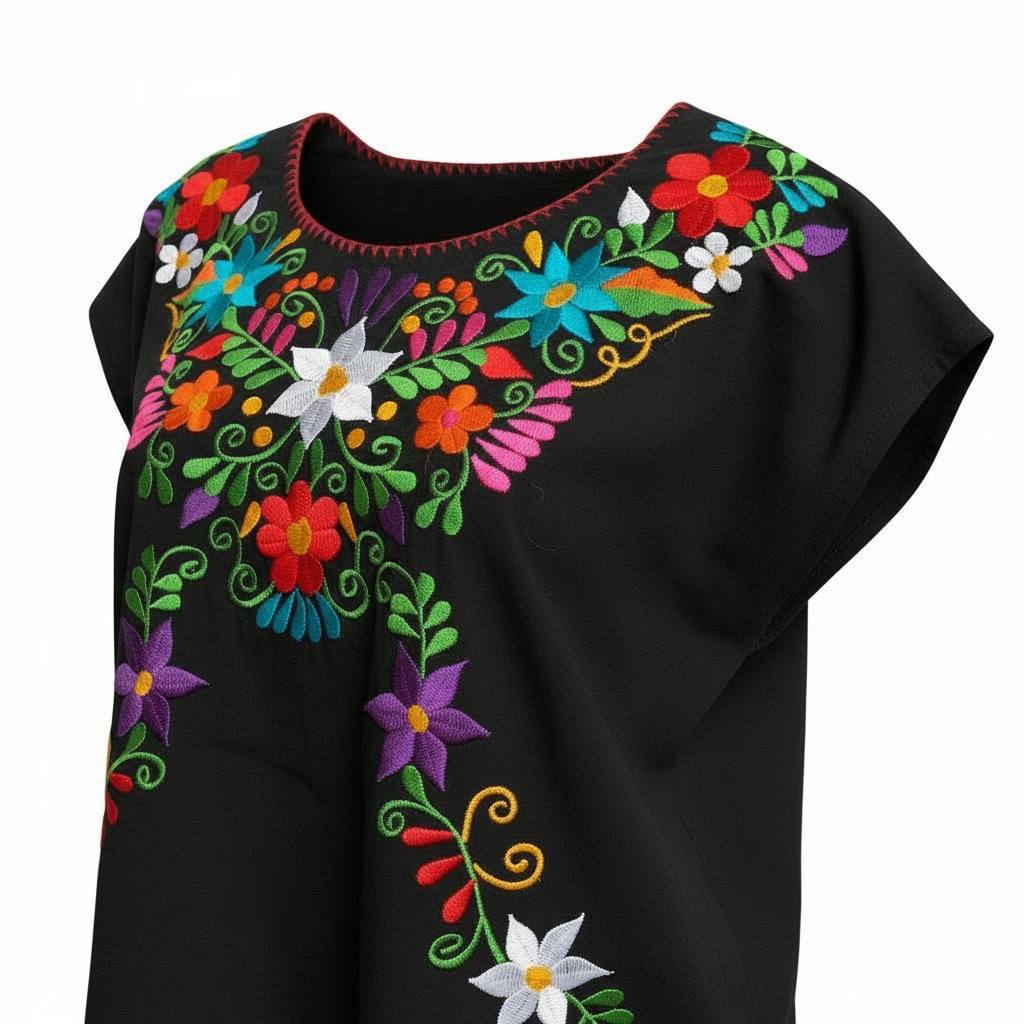 Blusa de algodón con bordado