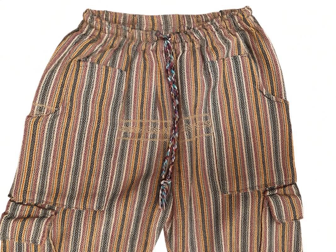 Pantalón tipo Boho de algodón