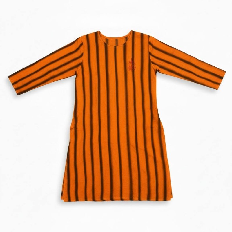 Kurta Tradicional de la India con tejido artesanal a mano