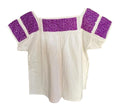 Blusa artesanal con bordado