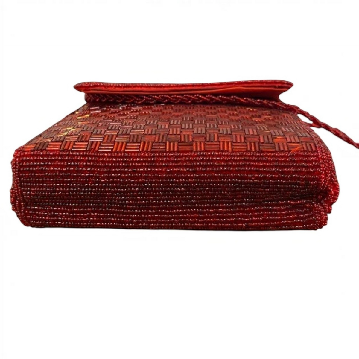 Bolso de mano textil con chaquira