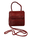 Bolso de mano textil con chaquira