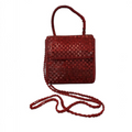 Bolso de mano textil con chaquira